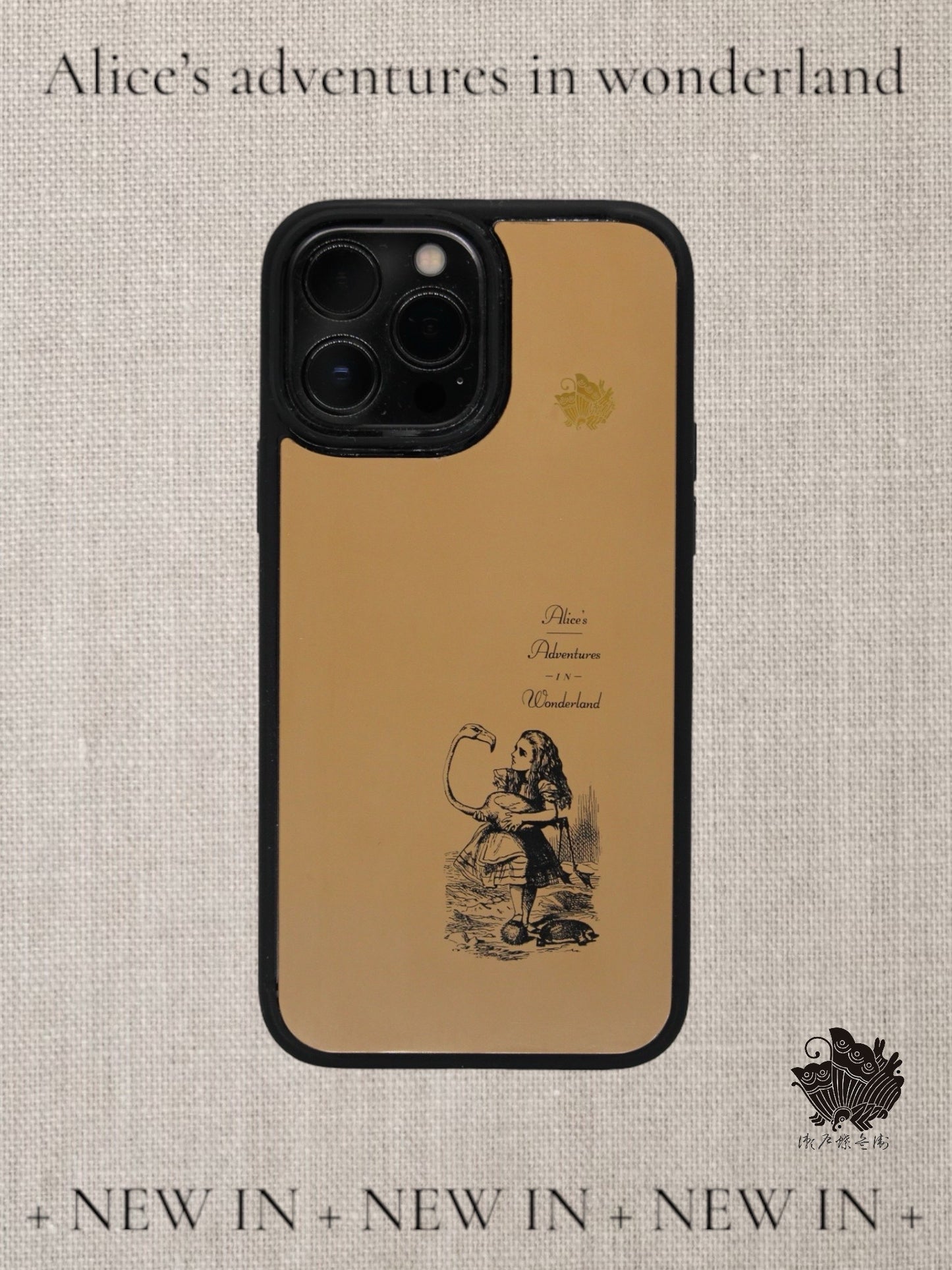 SAL0006 不思議の国のアリス蒟醤スマホケース【フラミンゴとハリネズミ】